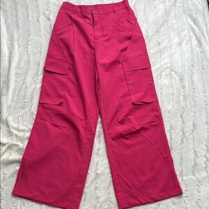 Bright Pink Cargo Pants